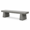 Betonbank aus Faserbeton 160cm Grau